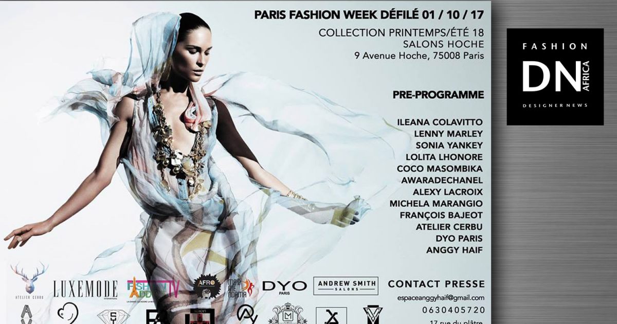DNAFRICA-DN AFRICA-PARIS FASHION WEEK-SS 18