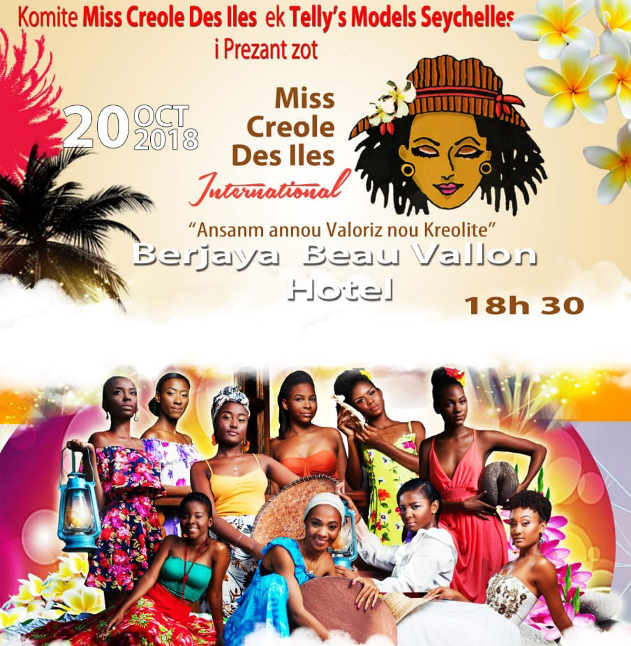 AFRICAN FASHION STYLE MAGAZINE - Miss Creole International Beauty Pageant by Tellymodellingagency Telly - Seychelles 2018 - Media Partner DN MAG, DN AFRICA -STUDIO 24 NIGERIA - STUDIO 24 INTERNATIONAL