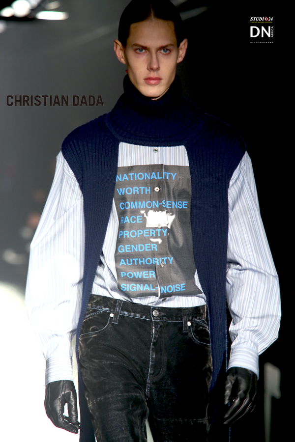 AFRICAN FASHION STYLE MAGAZINE - Christian-Dada-FW-19-20-Paris-Menswear-Collection-Signal-Noise - PR RITUALPROJECTS.by COURTNEY WITTICH - Official Media Partner DN AFRICA - STUDIO 24 NIGERIA - STUDIO 24 INTERNATIONAL - Ifeanyi Christopher Oputa MD AND CEO OF COLVI LIMITED AND STUDIO 24 - CHEVEUX CHERIE and CHEVEUX CHERIE STUDIO BY MARIEME DUBOZ- Fashion Editor Edith DALIGOU
