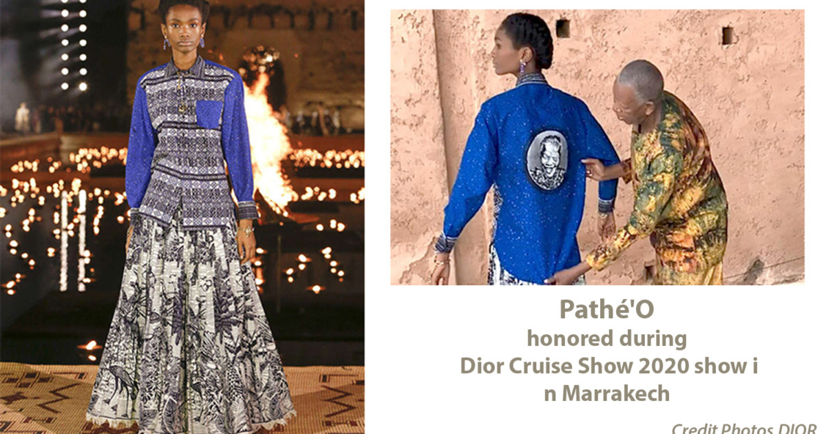 AFRICAN FASHION STYLE MAGAZINE - Pathé'O honored during Dior Cruise Show 2020 show in Marrakech - Collection Croisière 2020 - Location El Badi Palace - PR Indirâh Events and Communication - Photographer DAN NGU - Official Media Partner DN AFRICA - STUDIO 24 NIGERIA - STUDIO 24 INTERNATIONAL - Ifeanyi Christopher Oputa MD AND CEO OF COLVI LIMITED AND STUDIO 24 - CHEVEUX CHERIE and CHEVEUX CHERIE STUDIO BY MARIEME DUBOZ- Fashion Editor Nahomie NOOR COULIBALY