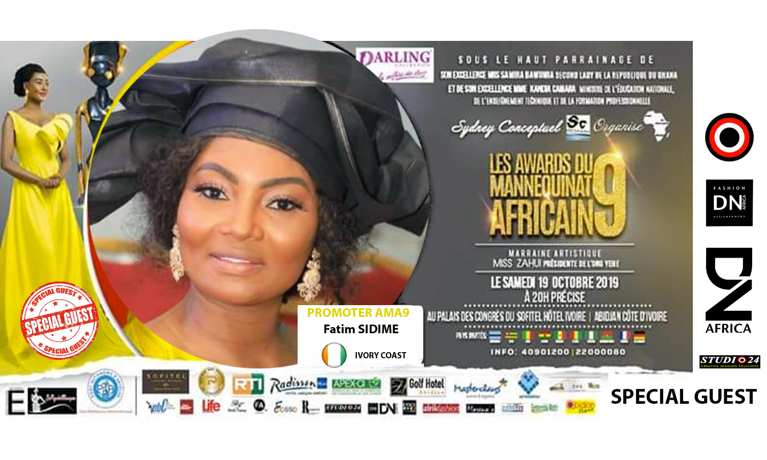 AFRICAN FASHION STYLE MAGAZINE - AMA 9 by Fatim SIDIME - LES-AWARDS-DU-MANNEQUINNAT-AFRICAIN-EDITION-9-2019 - Event organiser Sydney conceptuel - Special Guest Her excellence Ms. Samira Bawumi, Ghana's Vice President - Photographer DAN NGU - Official Media Partner DN AFRICA - STUDIO 24 NIGERIA - STUDIO 24 INTERNATIONAL - Ifeanyi Christopher Oputa MD AND CEO OF COLVI LIMITED AND STUDIO 24 - CHEVEUX CHERIE and CHEVEUX CHERIE STUDIO BY MARIEME DUBOZ- Fashion Editor Nahomie NOOR COULIBALY