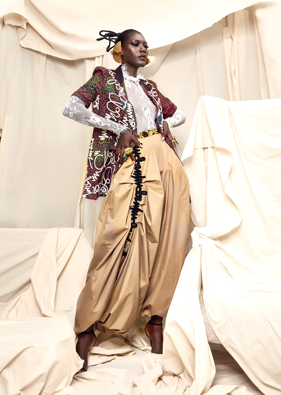 AFRICAN FASHION STYLE MAGAZINE - She is King AW19 by Christie Brown  - Look book with  Koro Amy International Model from Ivory Coast - Photographer DAN NGU - Media Partner DN AFRICA - STUDIO 24 NIGERIA - STUDIO 24 INTERNATIONAL - Ifeanyi Christopher Oputa MD AND CEO OF COLVI LIMITED AND STUDIO 24 - CHEVEUX CHERIE and CHEVEUX CHERIE STUDIO BY MARIEME DUBOZ- Fashion Editor Nahomie NOOR COULIBALY
