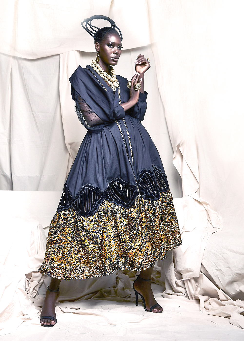 AFRICAN FASHION STYLE MAGAZINE - She is King AW19 by Christie Brown  - Look book with  Koro Amy International Model from Ivory Coast - Photographer DAN NGU - Media Partner DN AFRICA - STUDIO 24 NIGERIA - STUDIO 24 INTERNATIONAL - Ifeanyi Christopher Oputa MD AND CEO OF COLVI LIMITED AND STUDIO 24 - CHEVEUX CHERIE and CHEVEUX CHERIE STUDIO BY MARIEME DUBOZ- Fashion Editor Nahomie NOOR COULIBALY