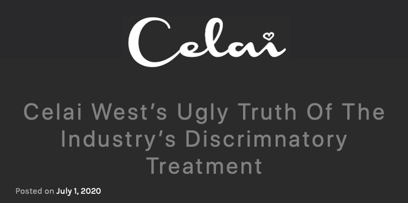 Celai West 12 years old Fashion Professional Model & Activist