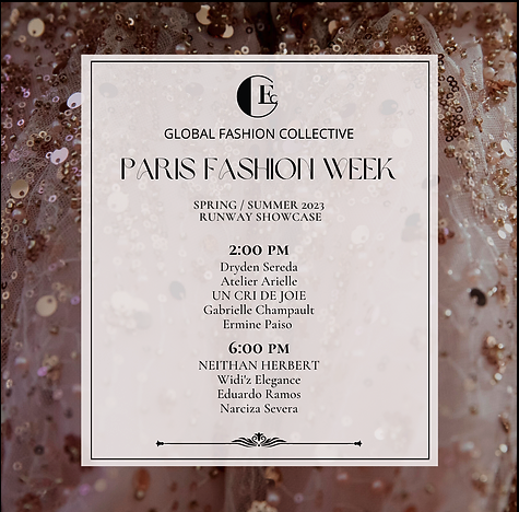 GLOBAL FASHION COLLECTIVE - PARIS FASHION WEEK SS23 RUNWAY SHOW CASE