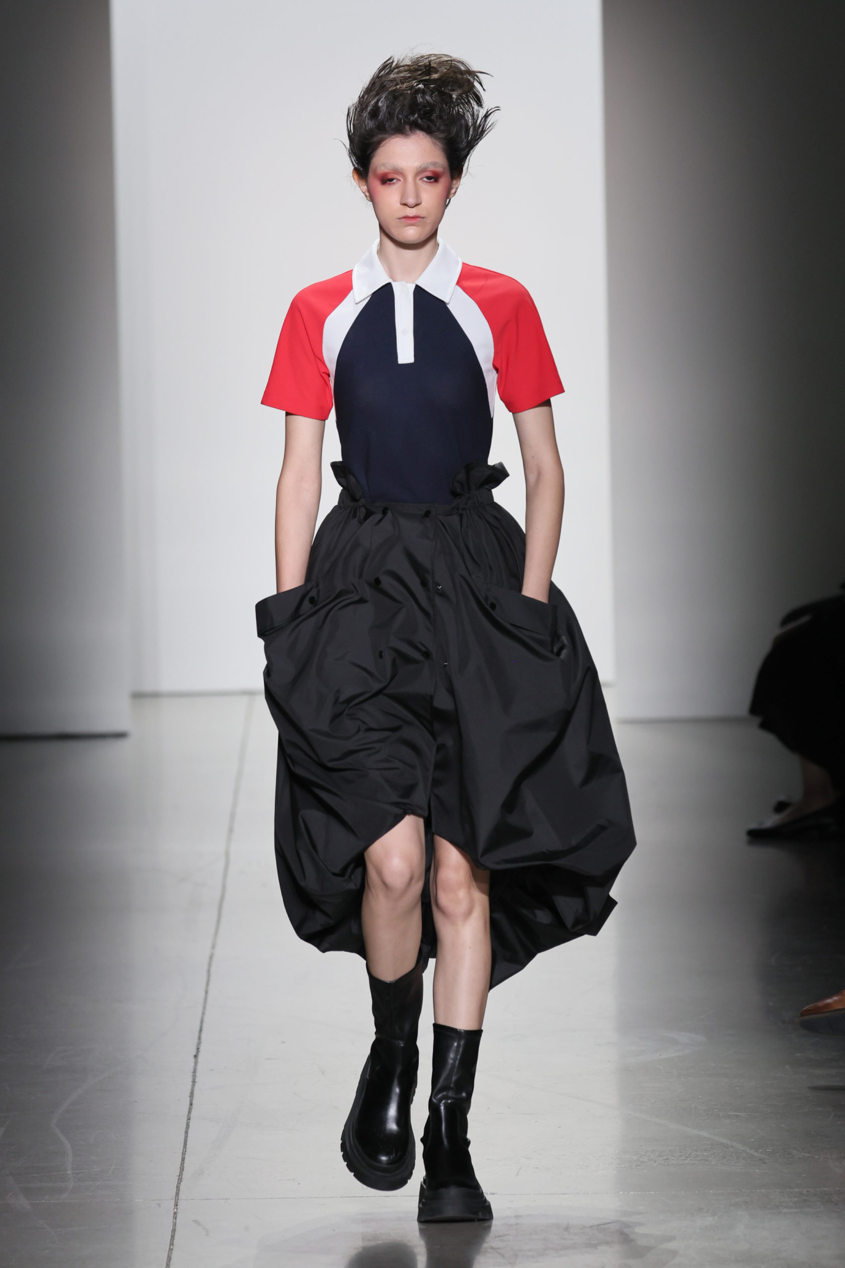 NEW YORK, NEW YORK - SEPTEMBER 13: A model walks the runway for BESFXXK during the Concept Korea Spring/Summer 2023 fashion show during September 2022 New York Fashion Week: The Shows at Gallery at Spring Studios on September 13, 2022 in New York City. (Photo by Dia Dipasupil/Getty Images for Concept Korea) - DN-AFRICA Media Partner - PR Totem Fashion