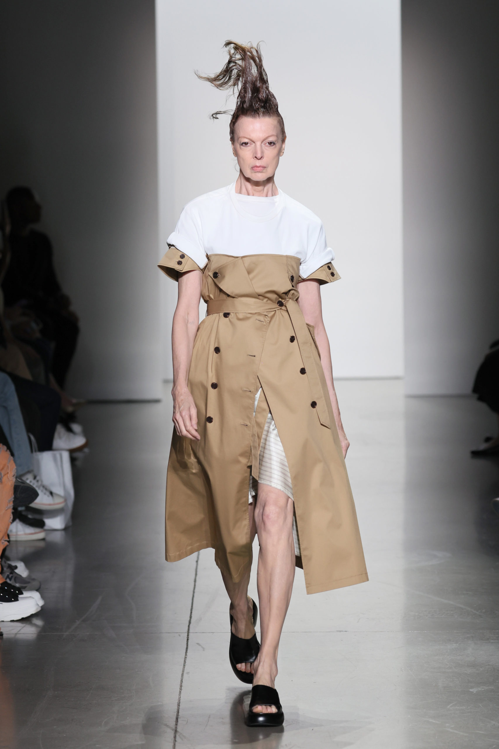 NEW YORK, NEW YORK - SEPTEMBER 13: A model walks the runway for BESFXXK during the Concept Korea Spring/Summer 2023 fashion show during September 2022 New York Fashion Week: The Shows at Gallery at Spring Studios on September 13, 2022 in New York City. (Photo by Dia Dipasupil/Getty Images for Concept Korea) - DN-AFRICA Media Partner - PR Totem Fashion