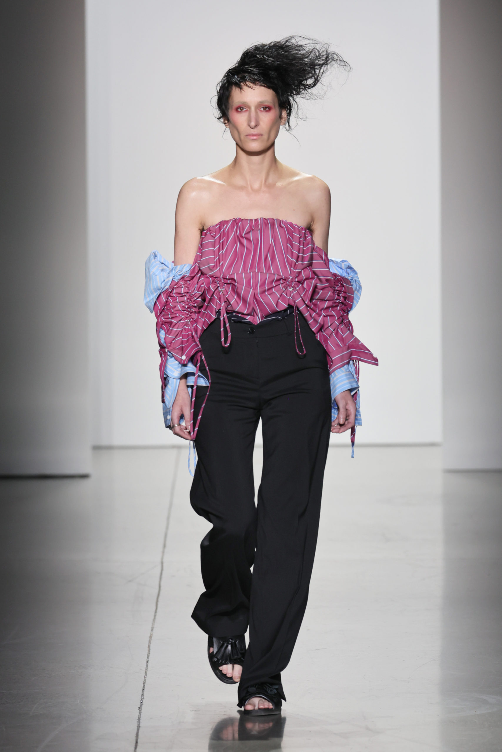 NEW YORK, NEW YORK - SEPTEMBER 13: A model walks the runway for BESFXXK during the Concept Korea Spring/Summer 2023 fashion show during September 2022 New York Fashion Week: The Shows at Gallery at Spring Studios on September 13, 2022 in New York City. (Photo by Dia Dipasupil/Getty Images for Concept Korea) - DN-AFRICA Media Partner - PR Totem Fashion