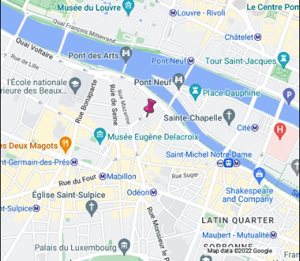 Localisation Hôtel de Monnaie de Paris