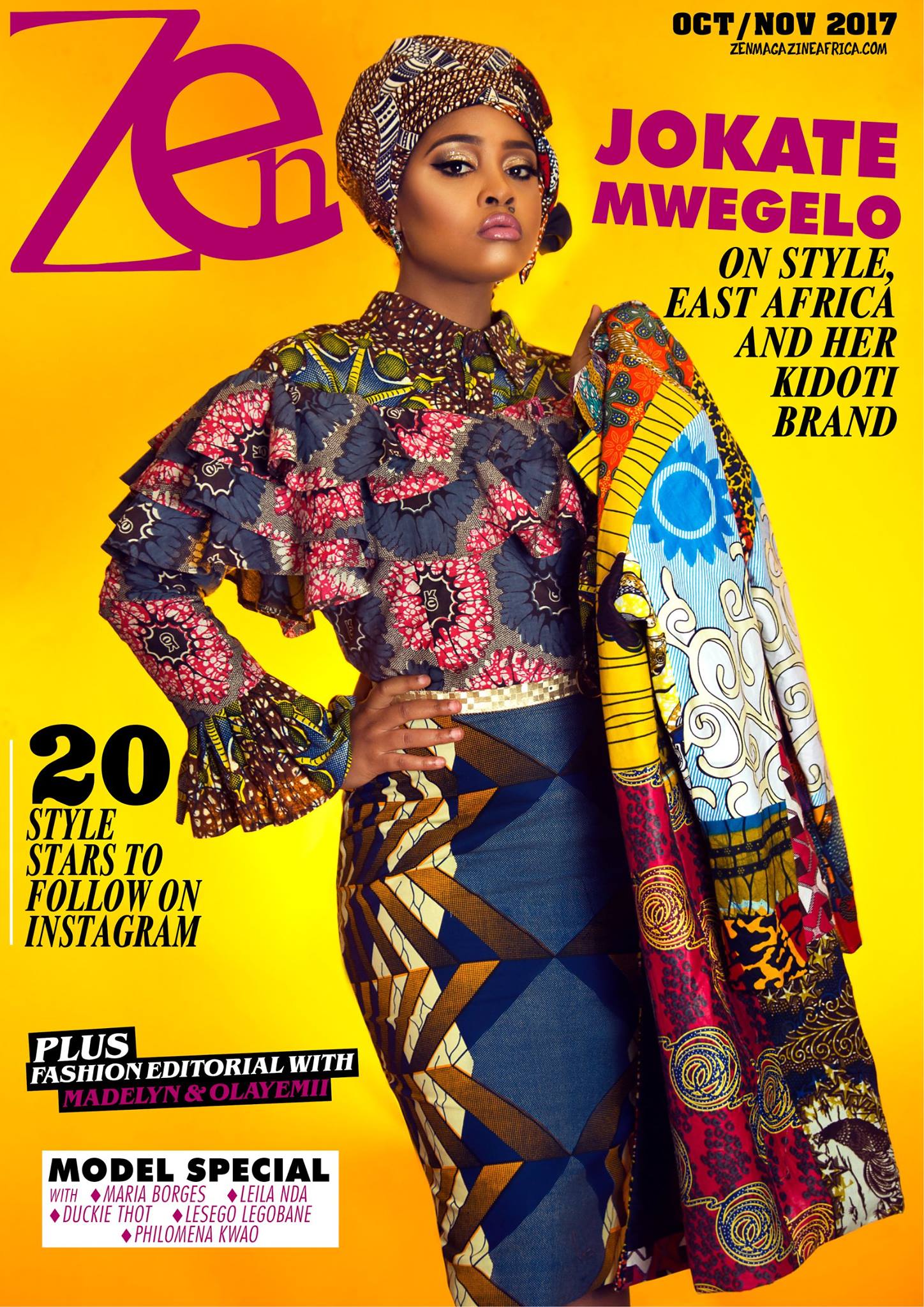 Best Vogue Cover - Top African Magazine - Zen cover magazine -Jokate Mwegelo-Dn-Africa - DN-A International - Media Partner