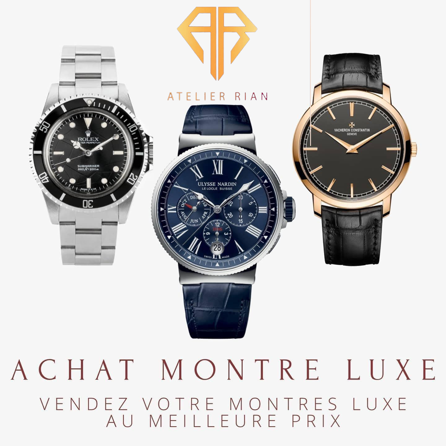 ACHAT D’OR – BIJOUTERIE RIAN – RIAN JEWELLRY ARE BUYING DIAMOND & LUXURY WATCH