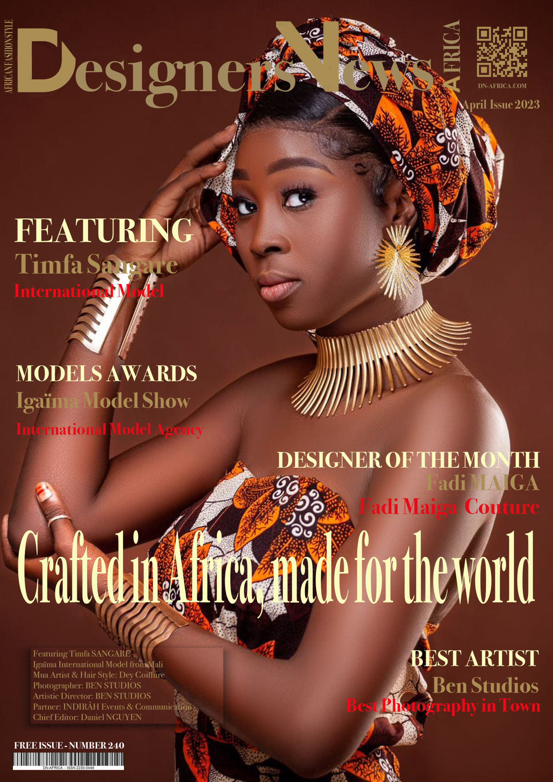 AFRICA-FASHION-STYLE-2490X3508-DN-AFRICA-COVER-NUMBER-240-APRIL--3TH-2023-IGAIMA-INTERNATIONAL-MODEL-FADI MAIGA DESIGN-DN-AfrICAMedia-Partner