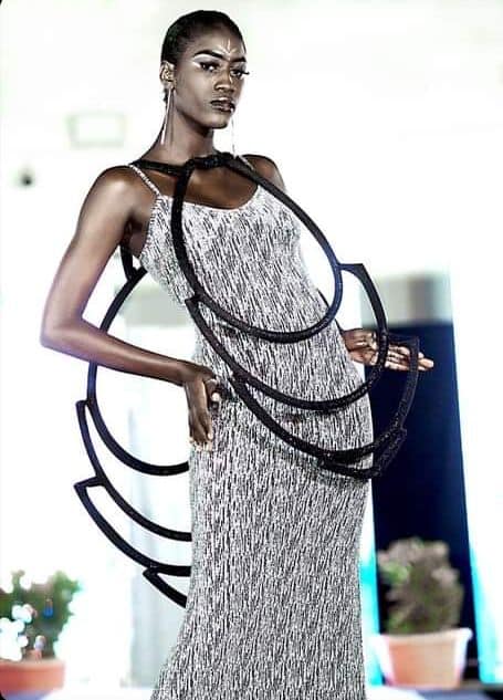 Fina fashion presents the Collection Lampshade (abat-jour)  - Nogaye Fall - NF -2021 - 2022 - FINA FALL - Look - 5 -DN-AFRICA Media PARTNER