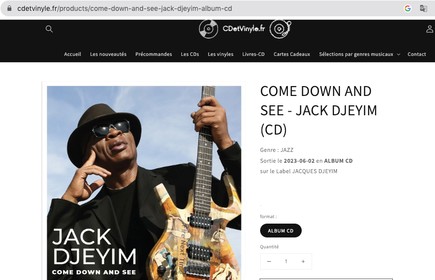 Jack-DJEYIM-New-Album-Come-Down-and-See-Departement-Store-CD-VINYLE