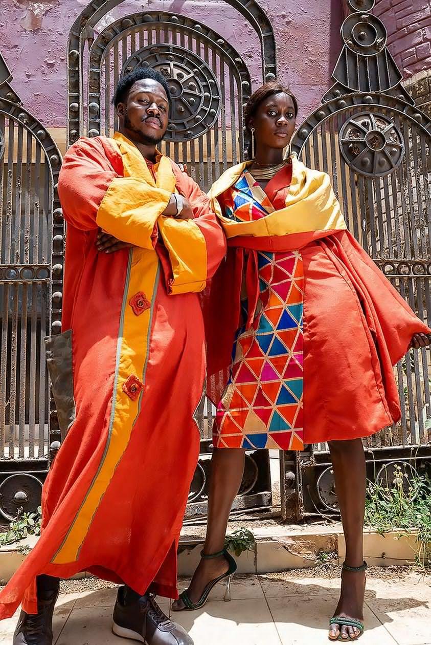 NF DESIGN - 3RD COLLECTION – BOUR AK LINGUERE - MEANING THE KING AND THE QUEEN - LOOK-2 & 3 - Pierre de PEROUGES Photograph