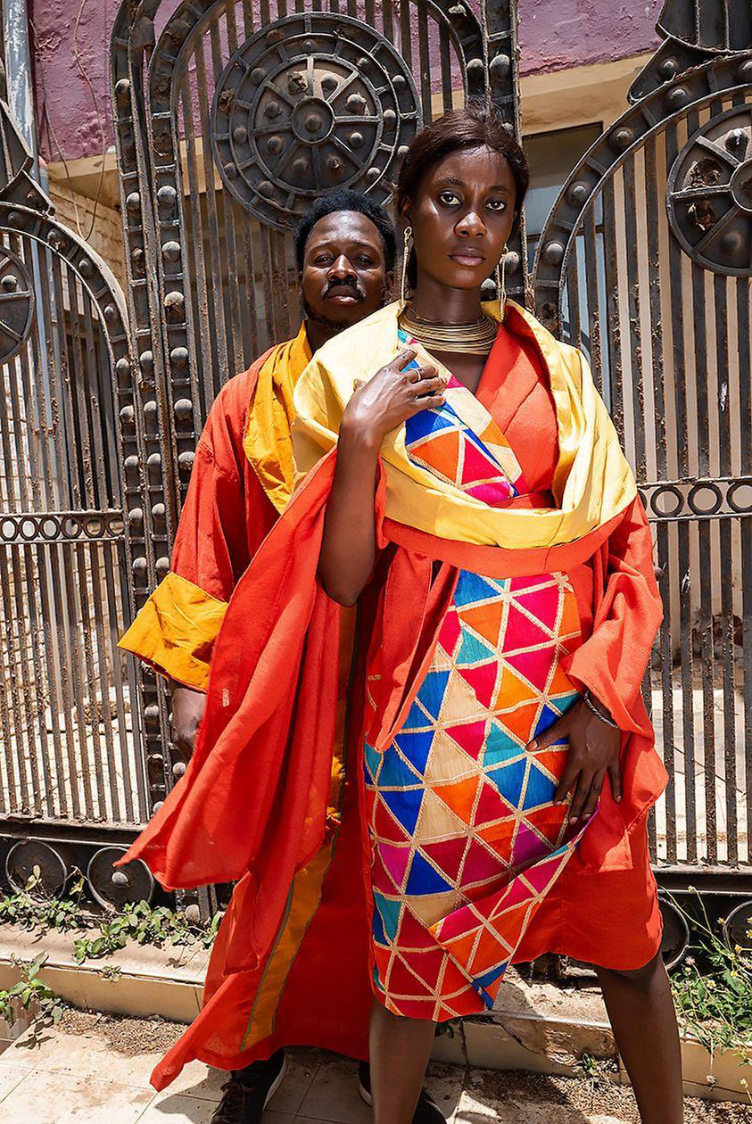 NF DESIGN - 3RD COLLECTION – BOUR AK LINGUERE - MEANING THE KING AND THE QUEEN - LOOK-2 & 3 - Pierre de PEROUGES Photograph