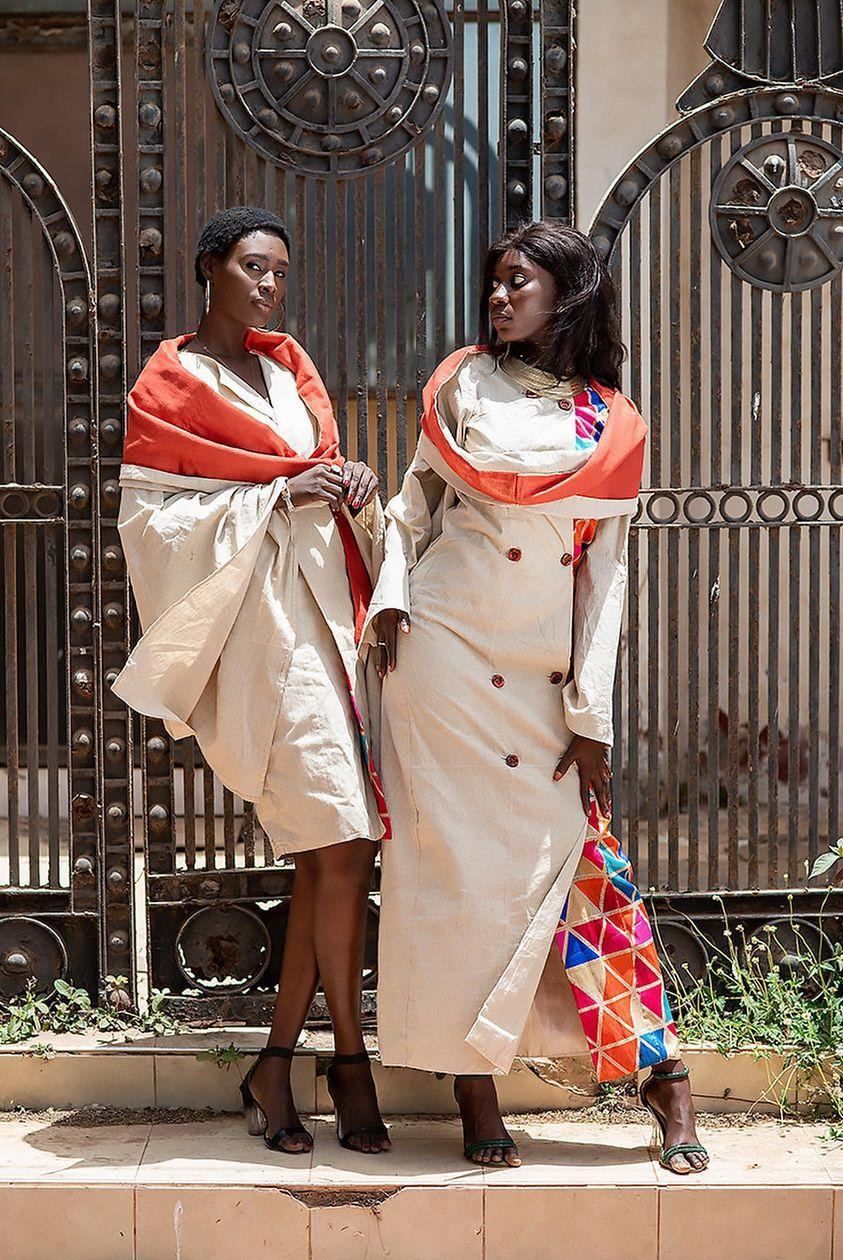 NF DESIGN - 3RD  COLLECTION – BOUR AK LINGUERE - MEANING THE KING AND THE QUEEN - LOOK-3 & 4 - Pierre de PEROUGES Photograph
