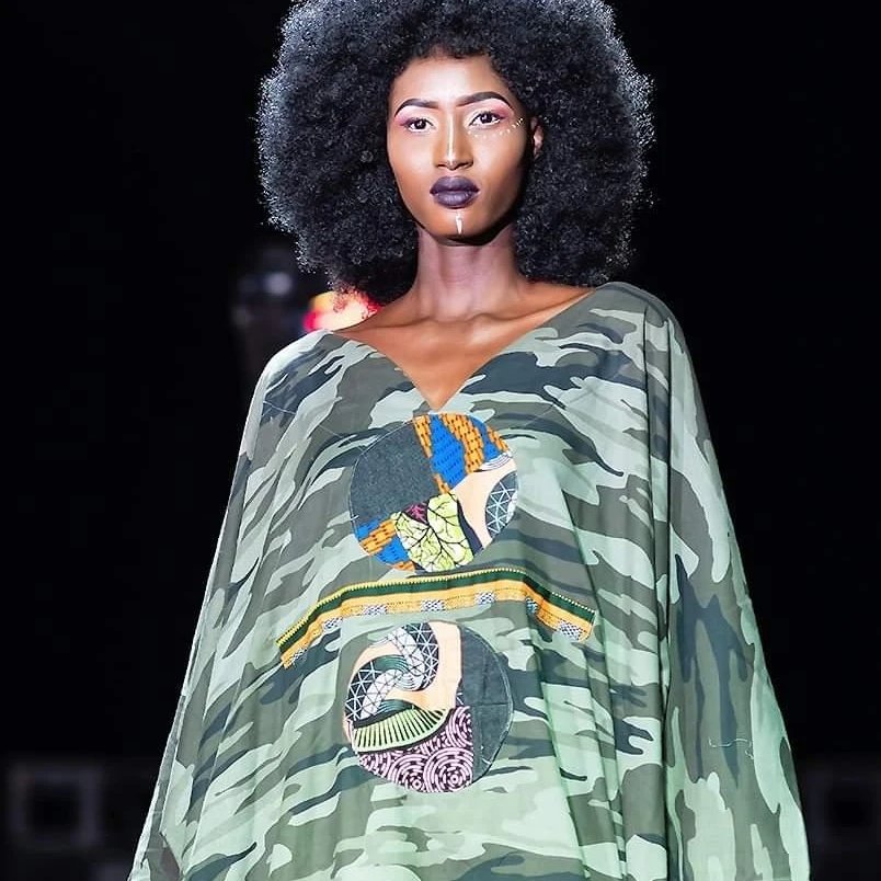 AFRICA FASHION STYLE-Dji Dieng presents- Summer Camouflage Collection-Model Boucal Marina -DN-AFRICA MEDIA PARTNER