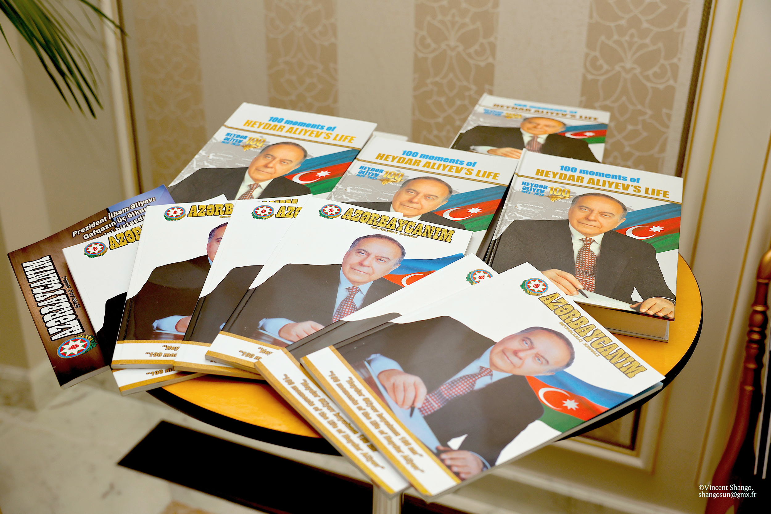 Paris hosts presentation-of 100 Moments of Heydar Aliyev’s - Life book -Ayaz Gojayev, Chargé d'Affaires of the Embassy of Azerbaijan- Emin Nasirli - the-Author and editor of Mon Azerbaïdjan Magazine