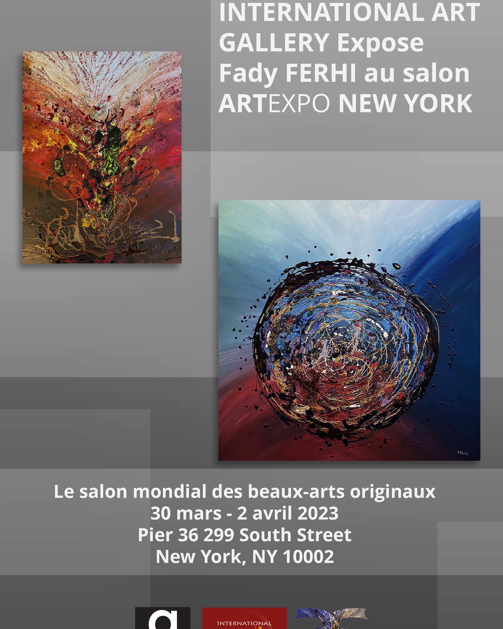 INTERNATIONAL ART GALLERY exhibits Fady FERHI at ArtExpo New York 2023 _- ARTEXPO 2023 NEW YORK| FAIR RECAP - FADY FERHI