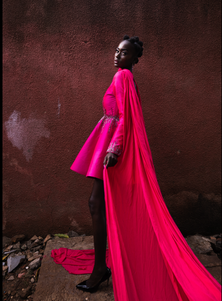 Octobre Rose 2022 - Talented Marina Boucal - International Model from Senegal  - Picture by Khaled Fhemy Mamah - Design carefully crafted by Romzy Studio
