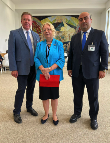 Ms. Tatyana Dmitrievna Valovaya, the Director General of the UN Office in Geneva - 100 Moments of Heydar Aliyev's Life - Emil Nasirli the Author and editor of My Azerbaijan international magazine