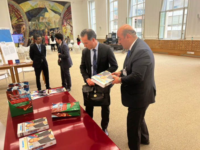 "100 Moments of Heydar Aliyev's Life" - the presentation, held at the UN Office at Geneva - Emil Nasirli the Author and editor-of-My-Azerbaijan-international-magazine