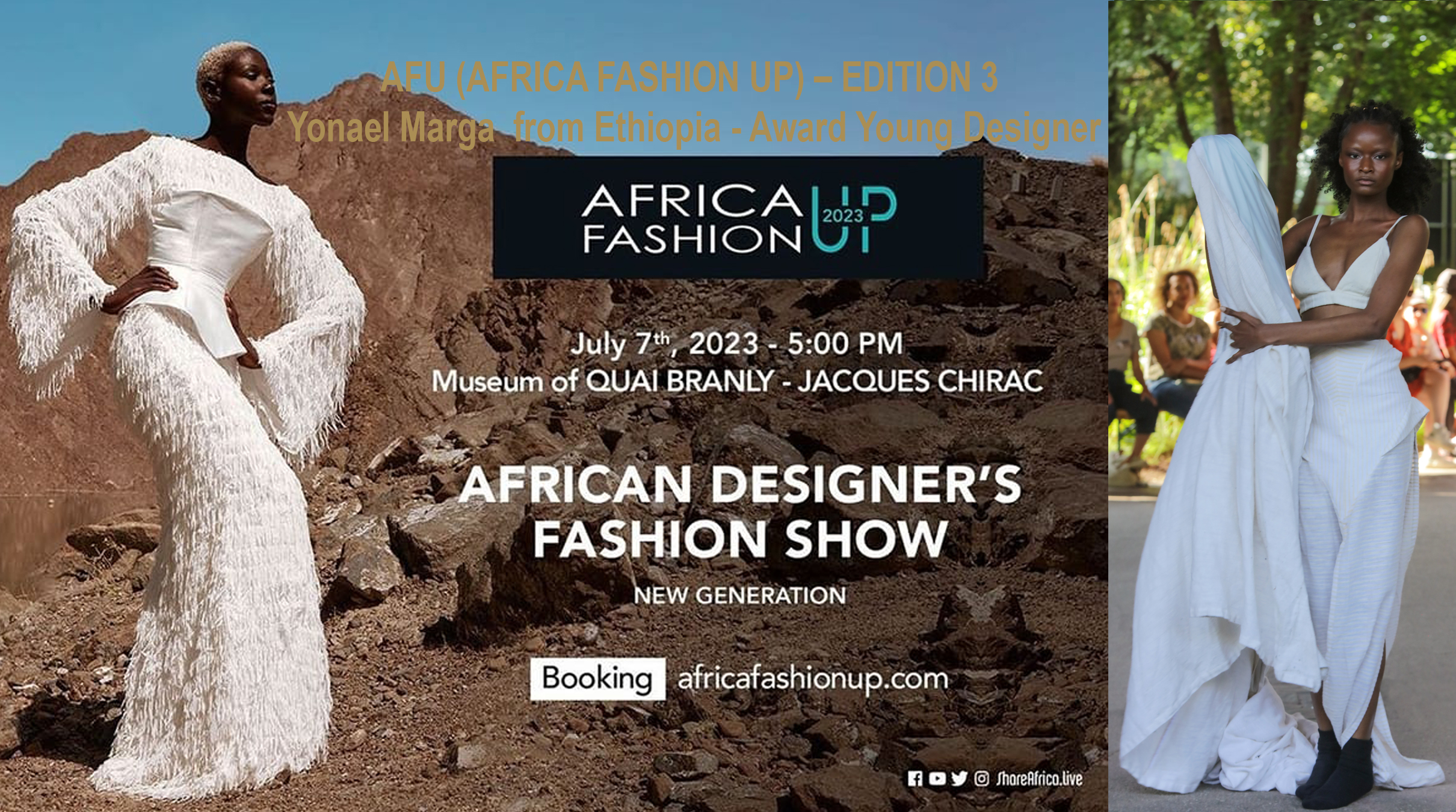 AFU (AFRICA FASHION UP) – EDITION 3 – Yonael Marga  from Ethiopia – Award Young Designer