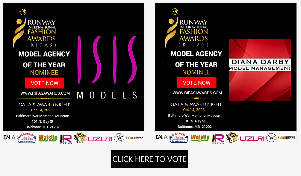 AFRICA VOGUE COVER - RIFAS - RUNWAY INTERNATIONAL FASHION AWARDS  2023-CATEGORY MODEL AGENCY OF THE YEAR-ISIS MODEL - DIANA DARBY -DN-AFRICA MEDIA PARTNER