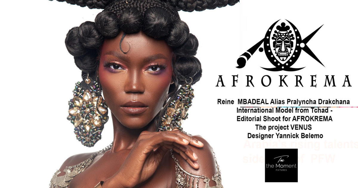 AFRICA-VOGUE-COVER-Reine-MBADEAL-Alias-Pralyncha-Drakchana -International-Model-from-Tchad-Editorial-Shoot-for-AFROKREMA-The-project-VENUS -Designer-Yannick-Belemo-DN-AFRICA-Media-Partner