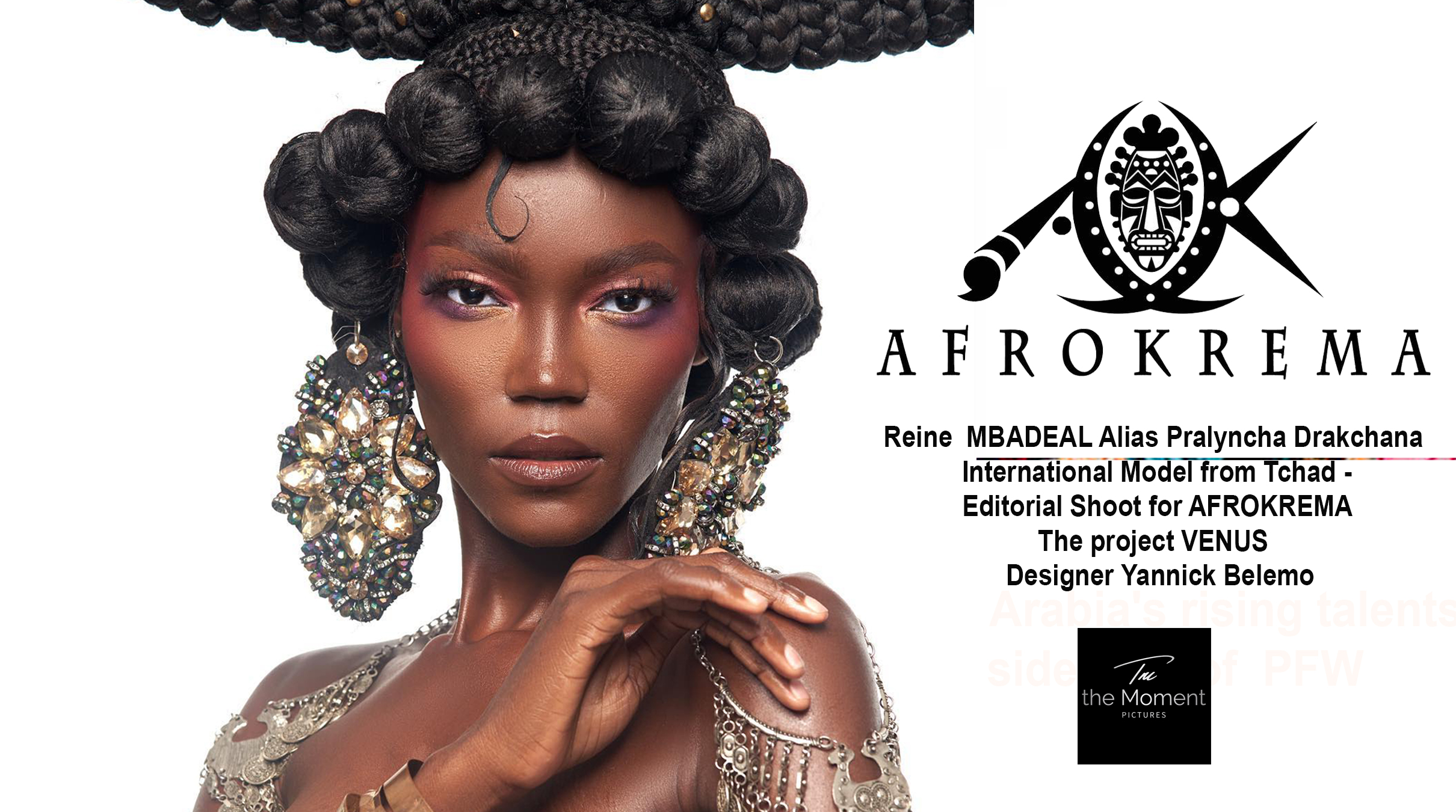 AFRICA-VOGUE-COVER-Reine-MBADEAL-Alias-Pralyncha-Drakchana -International-Model-from-Tchad-Editorial-Shoot-for-AFROKREMA-The-project-VENUS -Designer-Yannick-Belemo-DN-AFRICA-Media-Partner