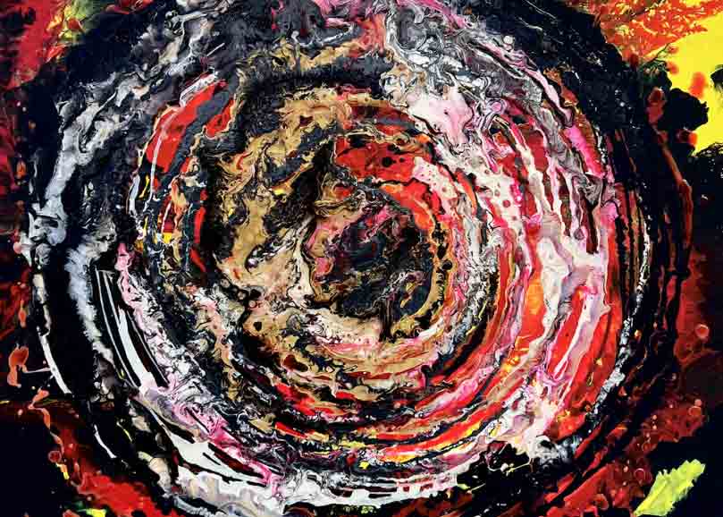 Ferhi FadyBoiling emotions, 2022 Mixed 19 7/10 × 19 7/10 × 4/5 in | 50 × 50 × 2 cm