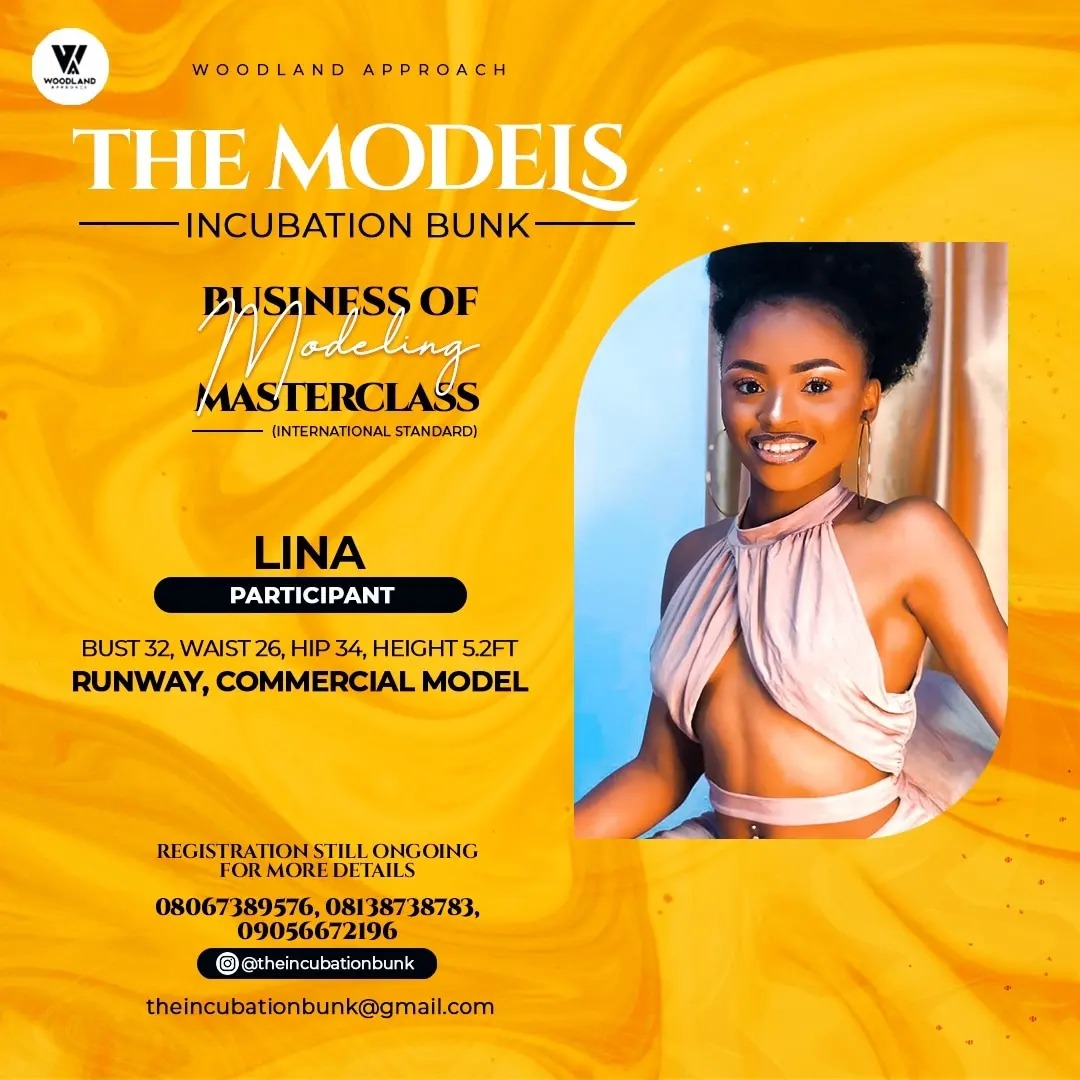 Wood Land Approach - The Models Incubation Bunk - Business of Modelling - Master Class - LINA Participant - Measurement : Bust 32, Waist 26, Hips 34, Height 5.2 - RUNWAY COMMERCIAL MODEL