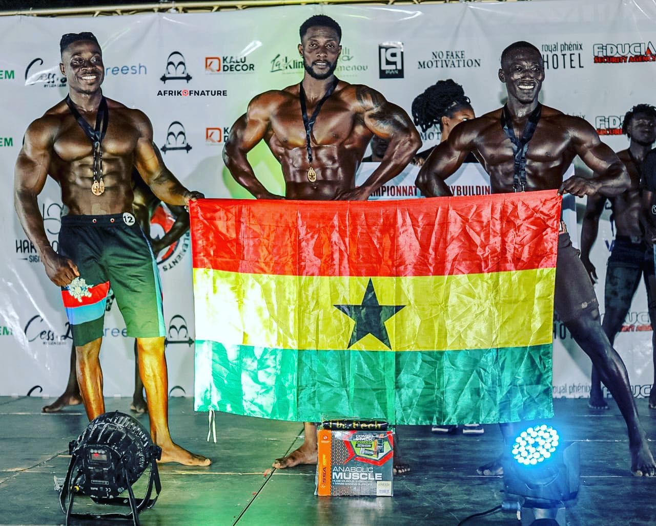 WABBA GHANA - Martinson Ampadu, renowned by the nickname "Rock of Africa - Winner at the Africa Muscle Super Show 2023 in Ghana