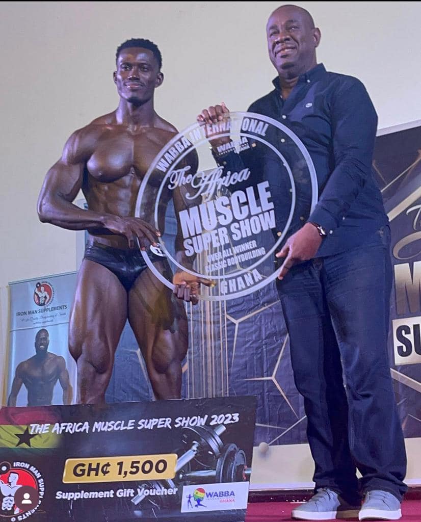 WABBA GHANA - Winner at the Africa Muscle Super Show 2023 in Ghana