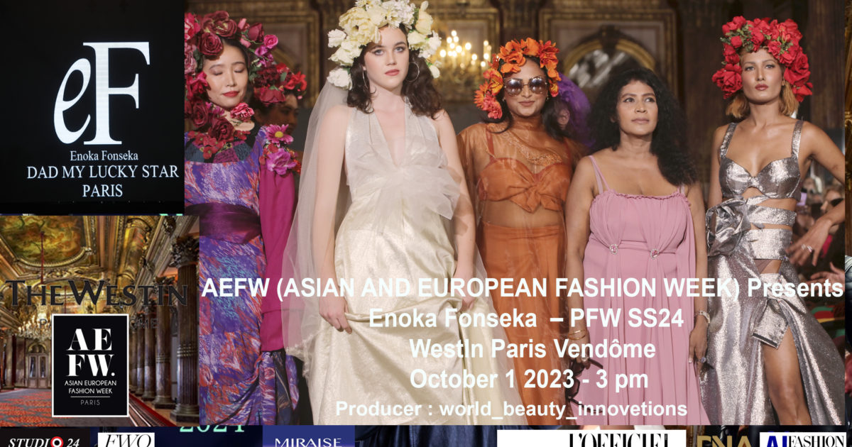 AFRICA-VOGUE-COVER-AEFW-PRESENTS-AEFW-ASIAN-AND-EUROPEAN-FASHION-WEEK Presents-Enoka-Fonseka -PFW-SS24-WestIn-Paris-Vendôme