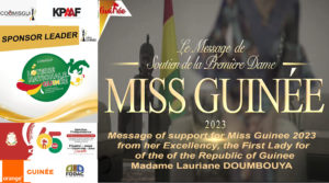 AFRICA-VOGUE-COVER-COOMISGUI-PRESENTS-The-official-visit-of-the-First-Lady-of-the-Republic-of-Guinea-Madame-Lauriane-DOUMBOUYA-Message-of-support-for-Miss-Guinee-2023 - DN-AFRICA Media Partner