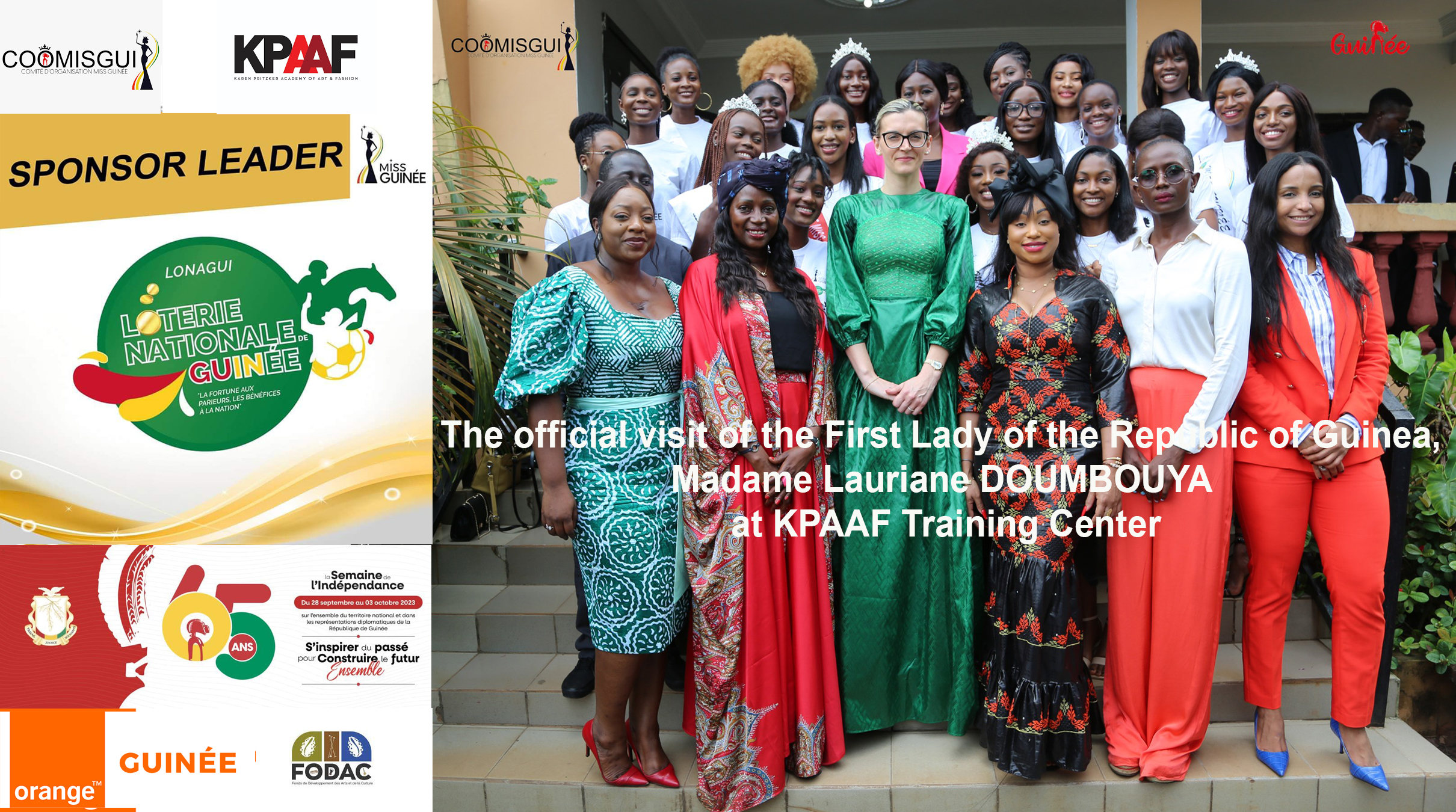 AFRICA-VOGUE-COVER-COOMISGUI-PRESENTS-The-official-visit-of-the-First-Lady-of-the-Republic-of-Guinea,-Madame-Lauriane-DOUMBOUYA-at-KPAAF-Training-Center-DN-AFRICA-Media-Partner