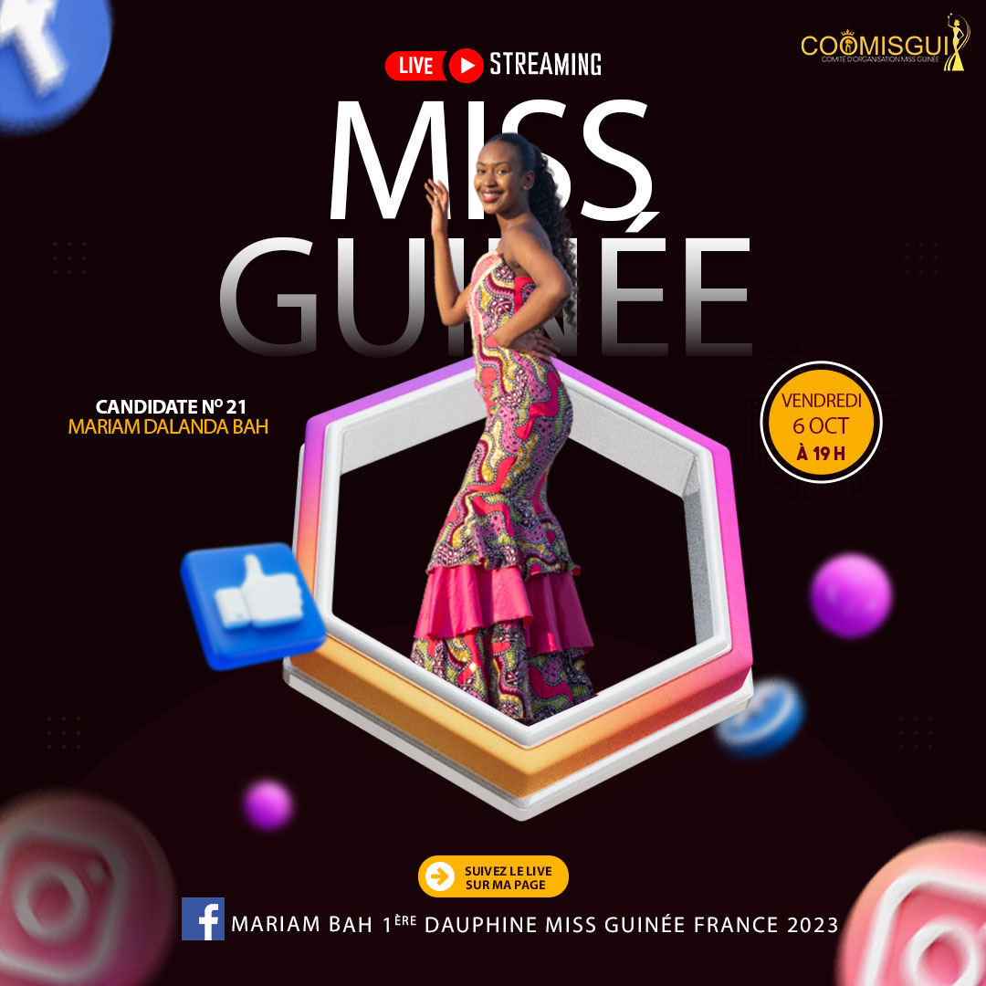 COOMISGUI presents MISS GUINEE 2023 - Edition 11 - Official VOTING SMS : *8194# OK - Vote for your favorite candidate