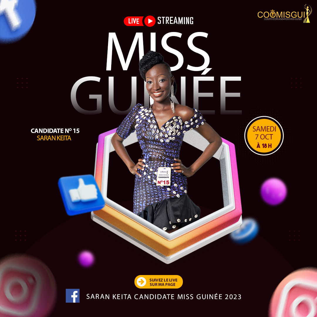 COOMISGUI presents MISS GUINEE 2023 - Edition 11 - Official VOTING SMS : *8194# OK - Vote for your favorite candidate