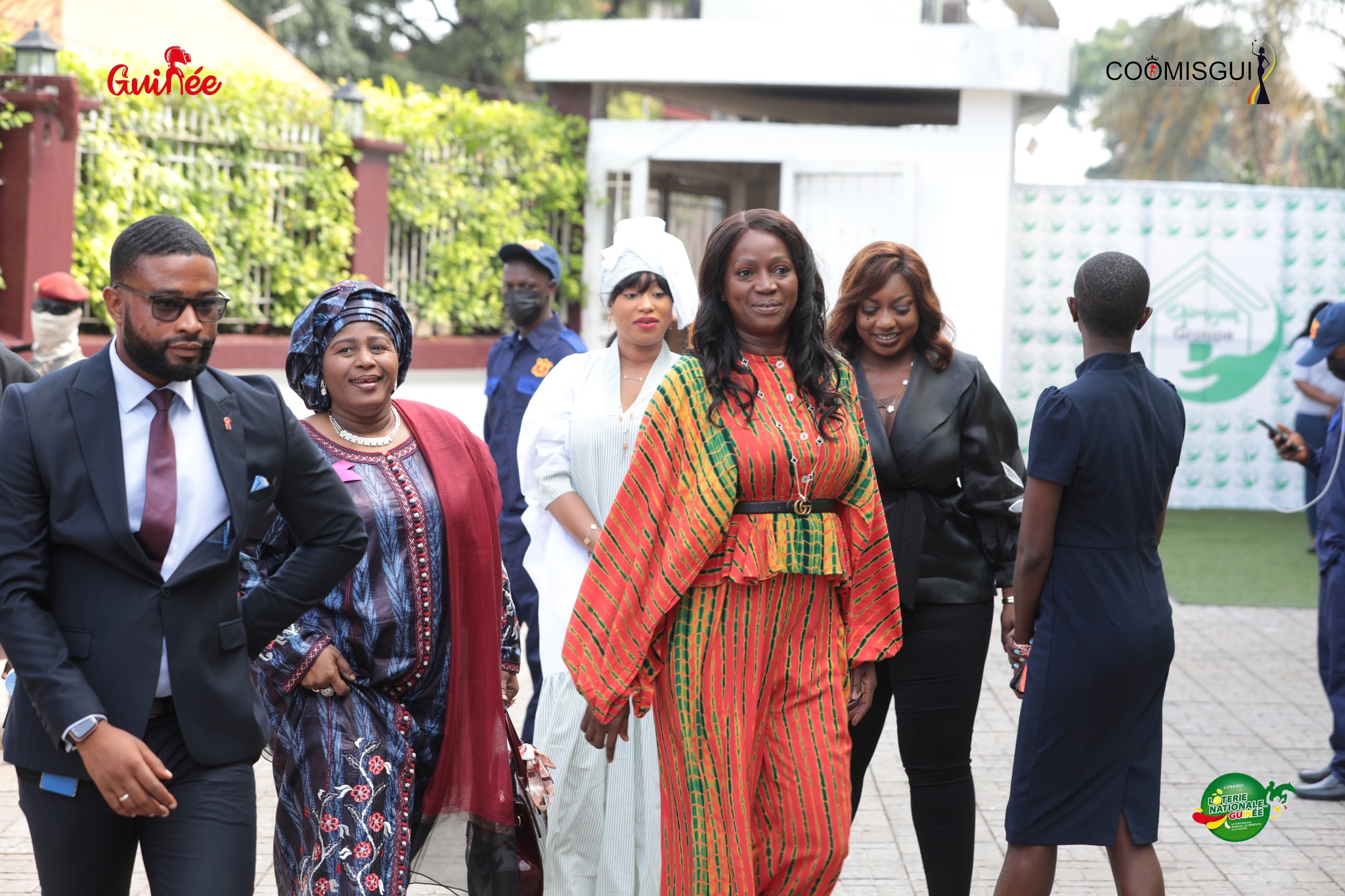 COOMISGUI 2023 by Aminata DIALLO - Visit the Candidates Residence Miss GUINEE 2023  - A very  Warm Welcoming for Madame Lauriane Doumbouya, the First Lady of the Guinee Republic & Madame Aicha Nanette Conté, Aicha Nanette Conté