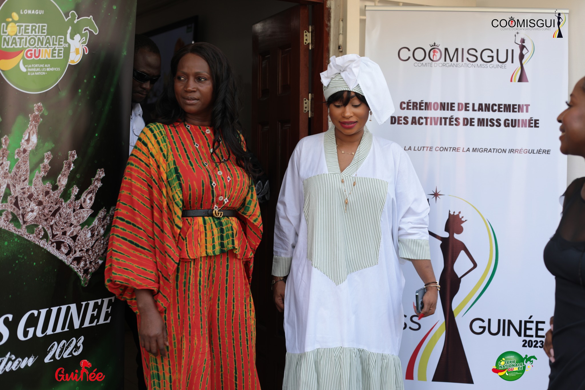 COOMISGUI 2023 by Aminata DIALLO - Visit the Candidates Residence Miss GUINEE 2023  - A very Warm Welcoming for Madame Lauriane Doumbouya, the First Lady of the Guinee Republic & Madame Aicha Nanette Conté, Aicha Nanette Conté - Team Organization Madame  Madame Aminata DIALLO