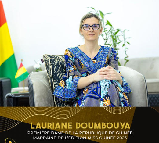 LAURIANE DOUMBOUYA-FIRST LADY OF THE REPUBLIC OF GUINEE-GODMOTHER ODF MISS GUINEE 2023