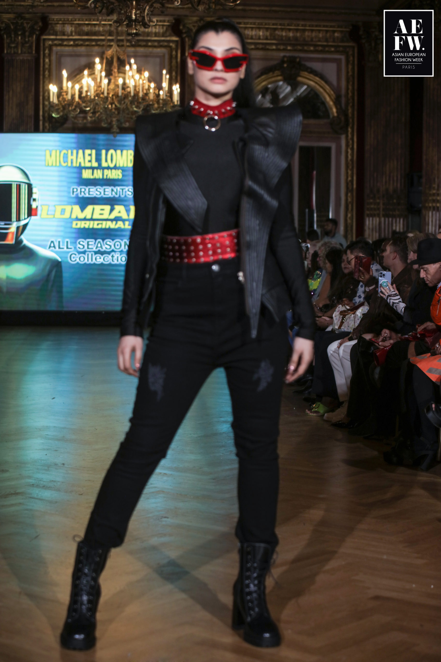AEFW (Asian European Fashion Week - MICHAEL LOMBARD - ML SOLO PARIS - The King of Leather - PFW SS24  -WEST IN PARIS-VENDOME - - Model GEETA BATLANKI – INDIAN INTERNATIONAL MODEL