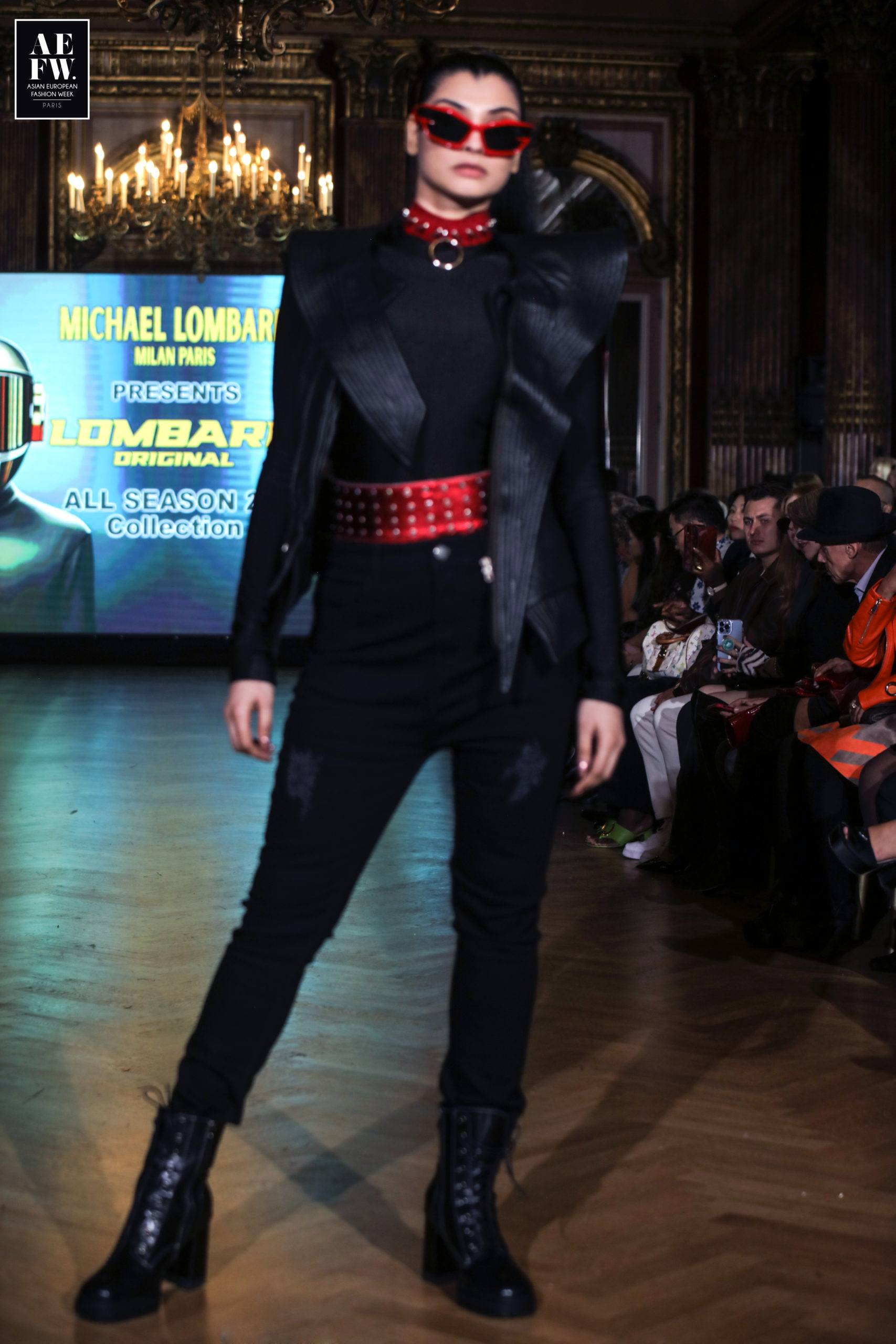 AEFW (Asian European Fashion Week - MICHAEL LOMBARD - ML SOLO PARIS - The King of Leather - PFW SS24  -WEST IN PARIS-VENDOME - Model GEETA BATLANKI – INDIAN INTERNATIONAL MODEL