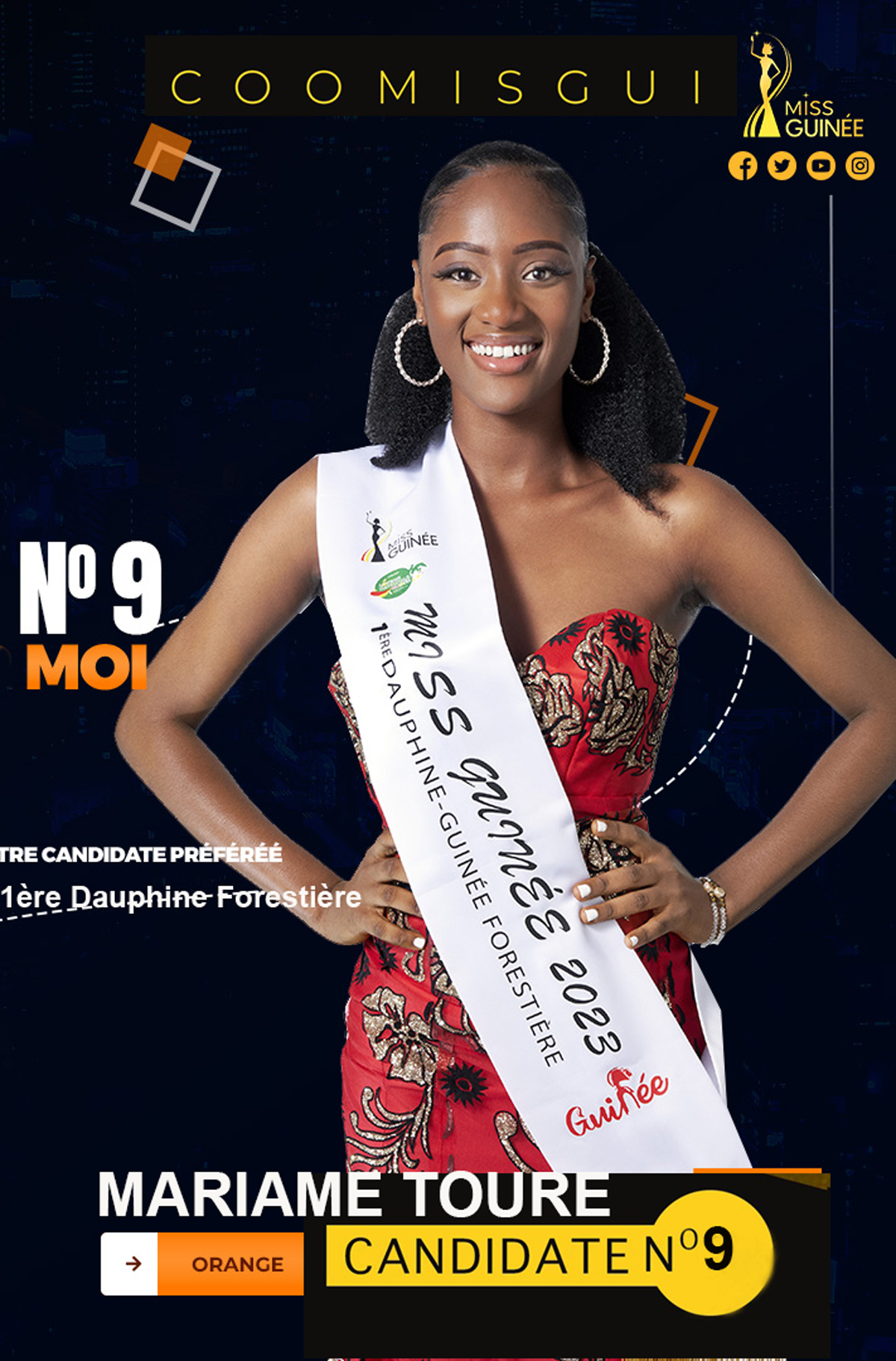 The Comity of COOMISGUI - Mrs AMINATA DIALLO  presents the Finalist of MISS GUINEE 2023  - DN-AFRICA MEDIA PARTNER