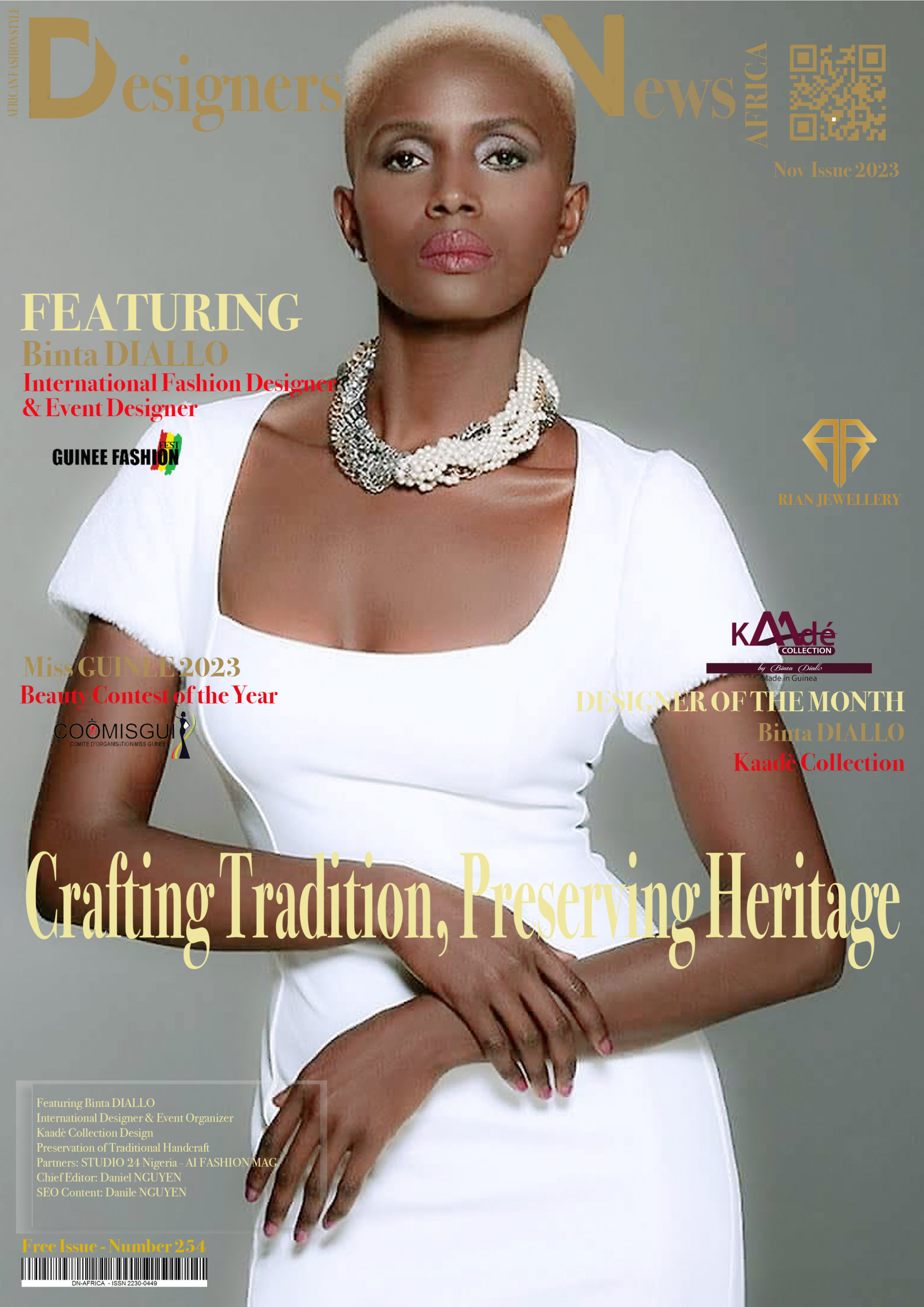 AFRICA-FASHION-STYLE - 2490 X 3508 - DN-AFRICA - COVER NUMBER 254 – November 1st 2023 - KAADE CREATION’S - A Thriving Company led by BINTA DIALLO A Talented FASHION DESIGNER & Experienced Fashion Events Professional from GUINEE