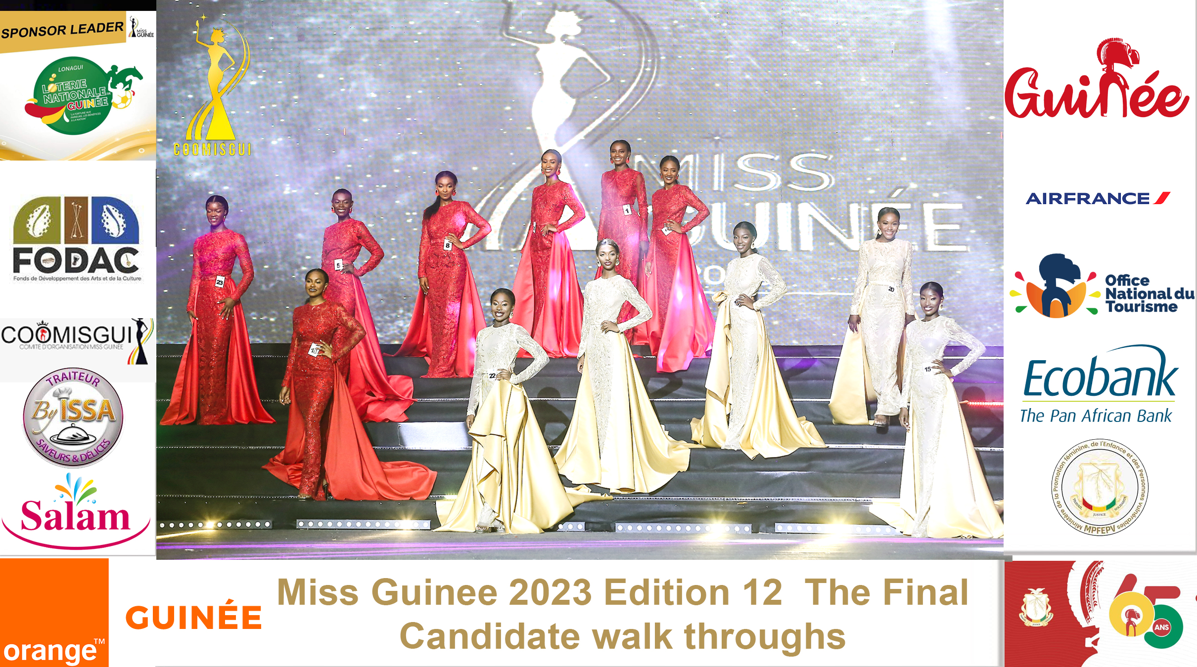 Miss Guinee 2023 Edition 12 – The Final – Candidate walk throughs 