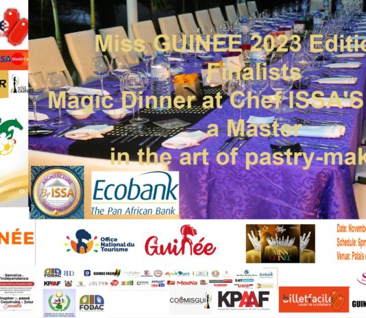 AFRICA-VOGUE-COVER-The-COOMISGUI-&-Miss-GUINEE-2023-Edition-12-Finalists--Magic-Dinner-at-Chef-ISSA'S-HOUSE,--a-Master--in-the-art-of-pastry-making-DN-AFRICA-Media-Partner