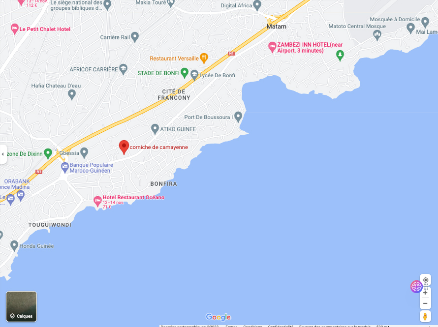 CAMAYENNE Beach – Commune DIXINN , Conakry, Guinea